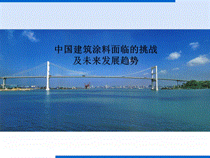 中国建筑涂料的发展趋势..ppt