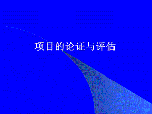 项目论证与评估.ppt