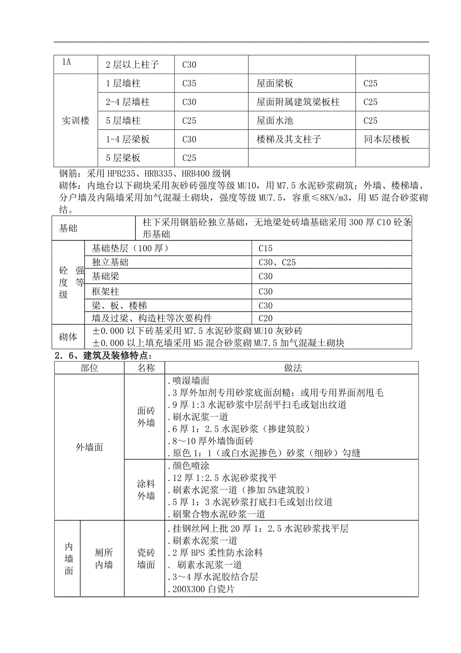 xxx市第一职业技术学校教学楼1A及实训楼工程施工组织设计.doc_第3页