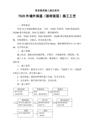 TS2O外墙外保温（面砖面层）施工工艺.doc