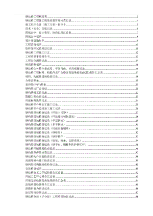 某单层钢结构厂房工程施工技术及质量验收资料.doc