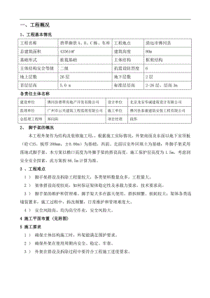 某建筑外脚手架专项施工方案.doc