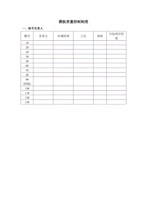 模板施工控制制度.doc