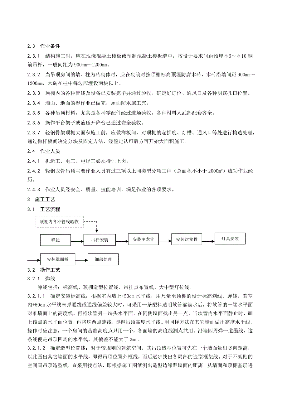 民用建筑轻钢龙骨吊顶施工工艺1.doc_第2页