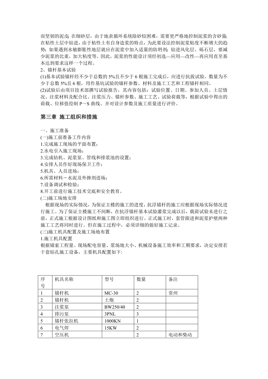 某高层多功能主体大楼地下室抗浮锚杆施工方案.doc_第3页