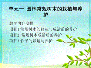 单元1.1园林常规树木的栽植与养护.ppt