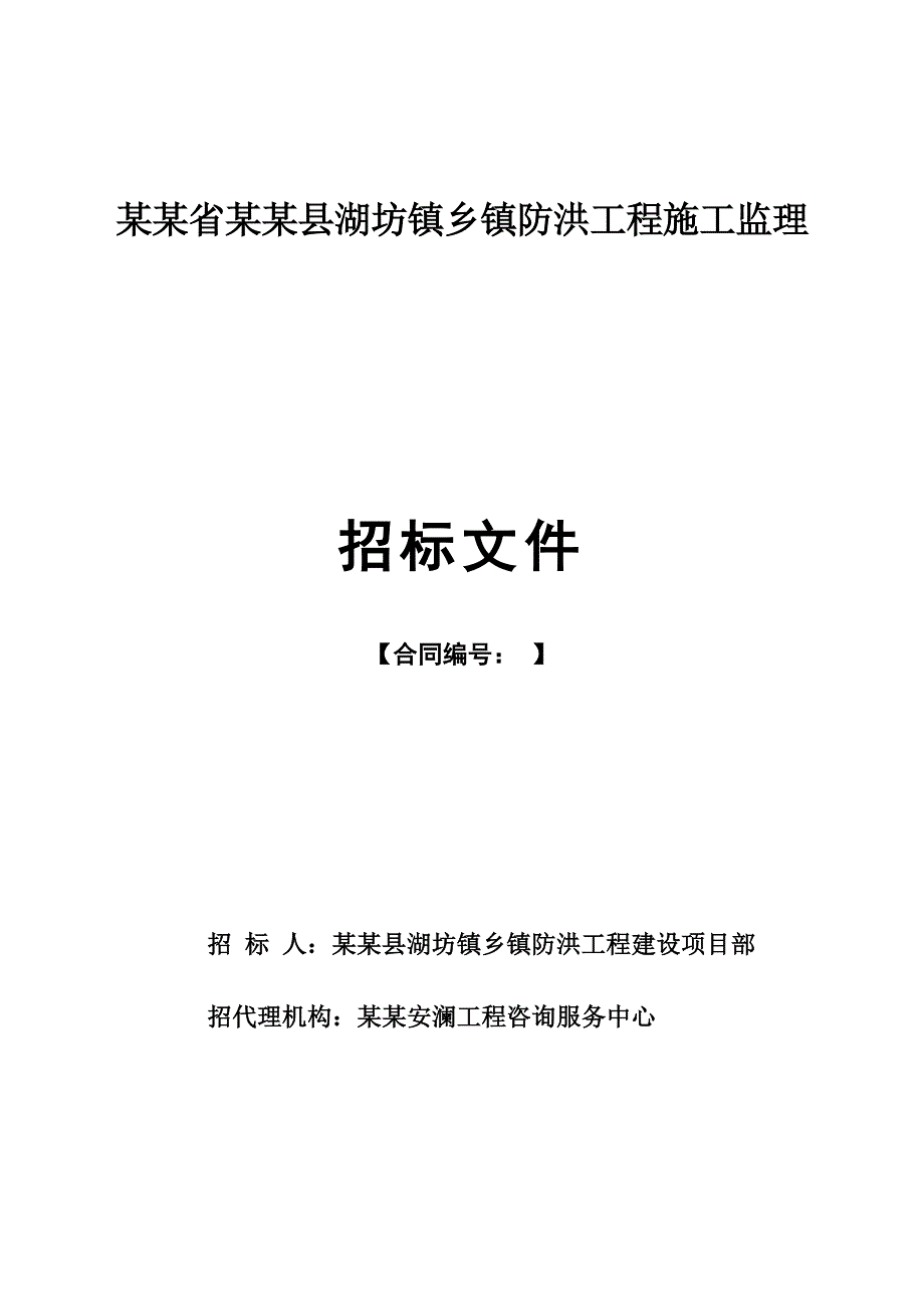 江西某防洪工程施工监理招标文件.doc_第1页