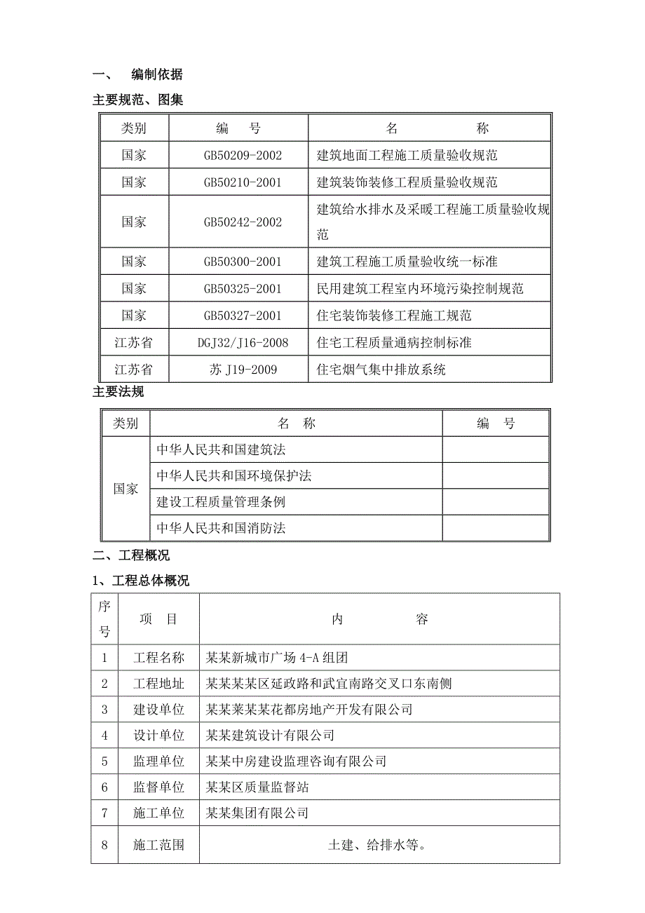 江苏某高层框剪结构住宅楼装饰装修施工方案.doc_第1页