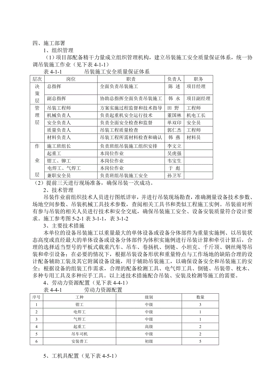 河北某化工项目车间工程闪蒸设备吊装施工方案.doc_第2页