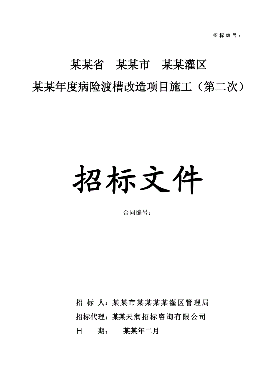 湖南某病险渡槽改造项目施工招标文件.doc_第1页