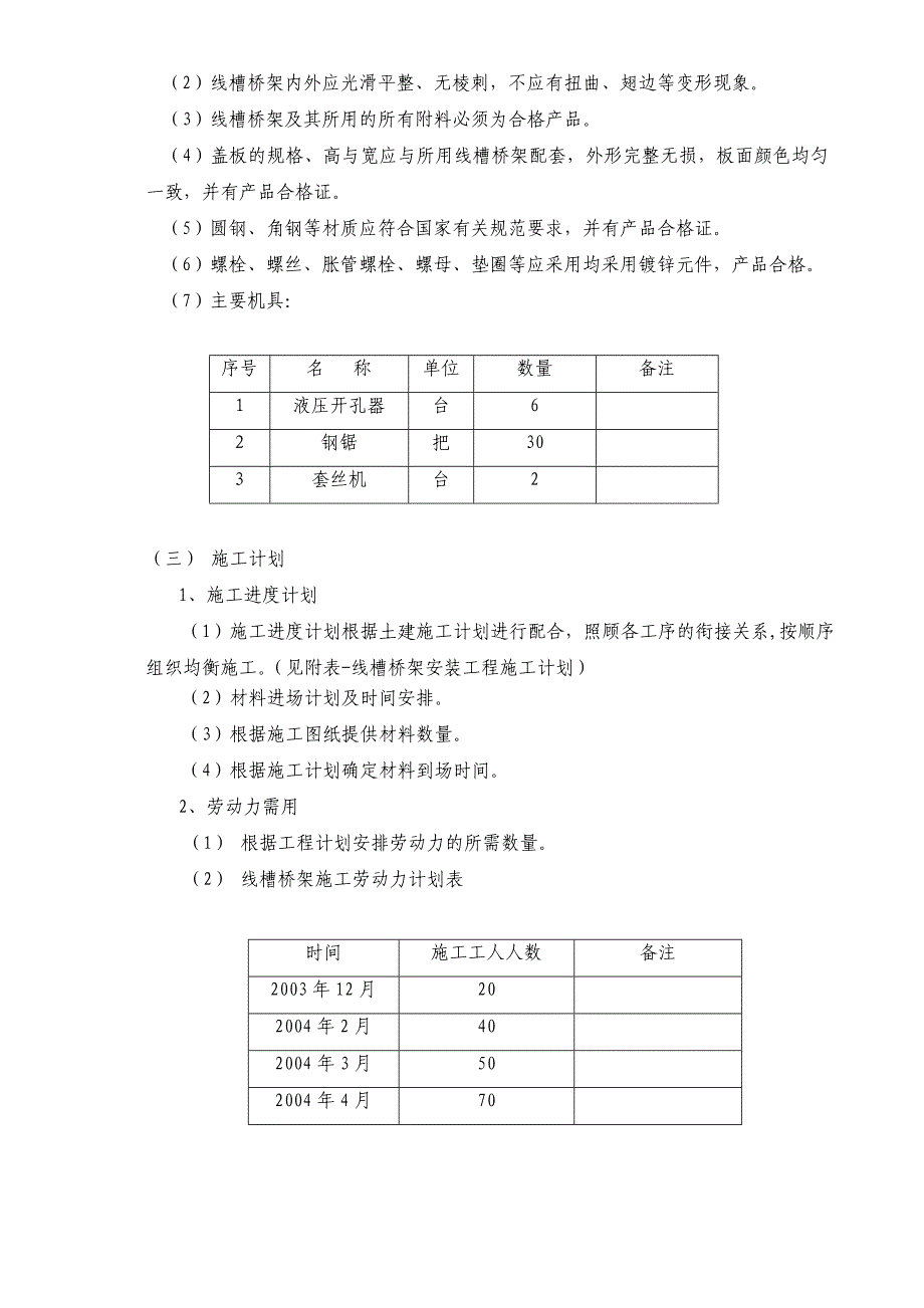 乐喜金星大厦线槽桥架安装工程施工方案.doc_第3页