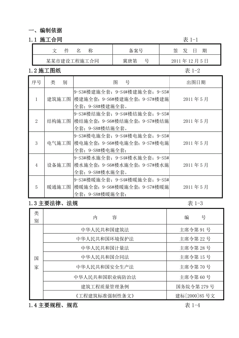 丰南区湖畔丽舍百合苑汇通路商业 9 区标段施工组织设计.doc_第1页