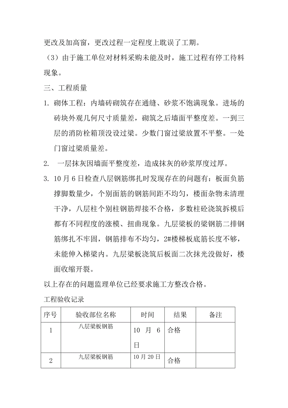 人民医院综合楼施工监理月报.doc_第3页