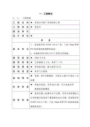 公司厂房 库房钢结构工程施工组织设计.doc