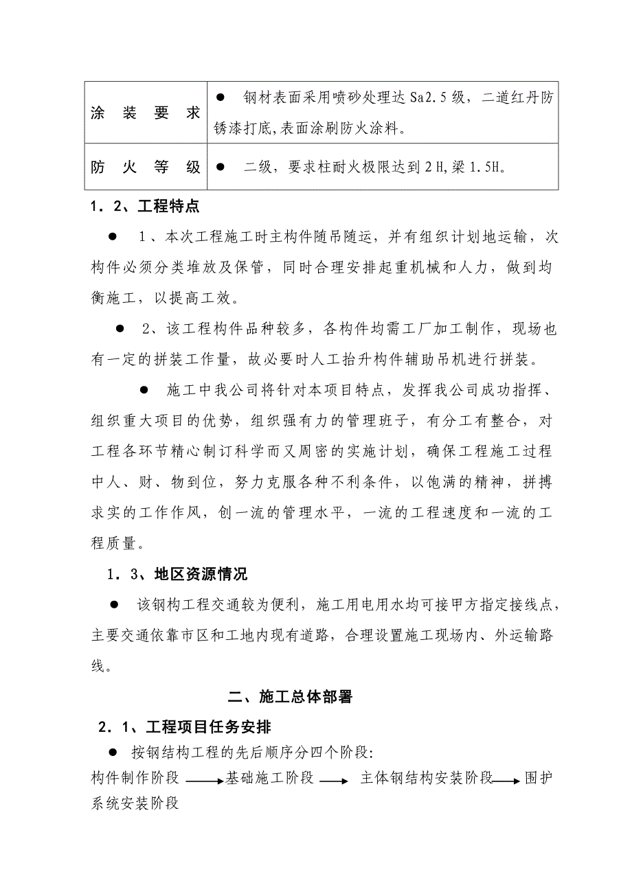 公司厂房 库房钢结构工程施工组织设计.doc_第2页