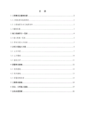 供水水质检测中心土方开挖施工专项方案.doc