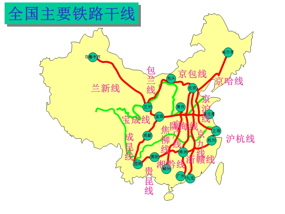 中国的主要铁路.ppt_第2页