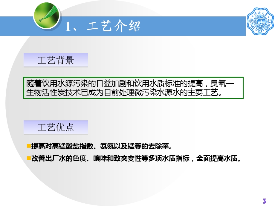 臭氧活性炭技术在饮用水处理中存在的主要问题.ppt_第3页