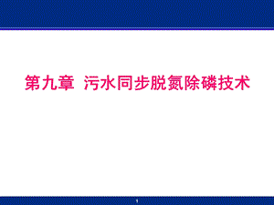 第九章 污水同步脱氮除磷技术.ppt