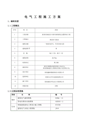 安置房电气工程施工方案#北京.doc