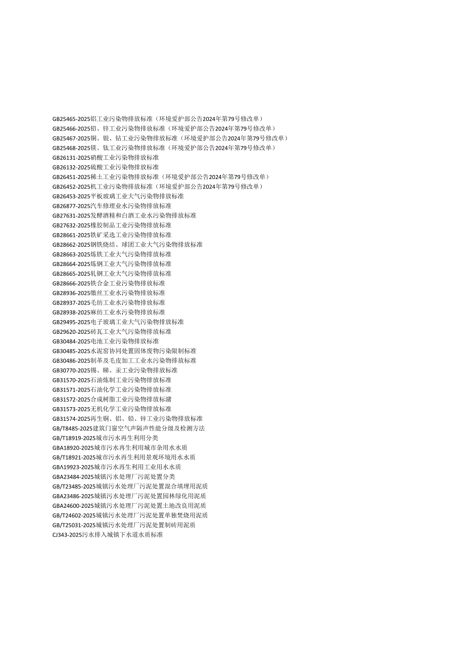 2024注册环保工程师所使用的规范.docx_第3页