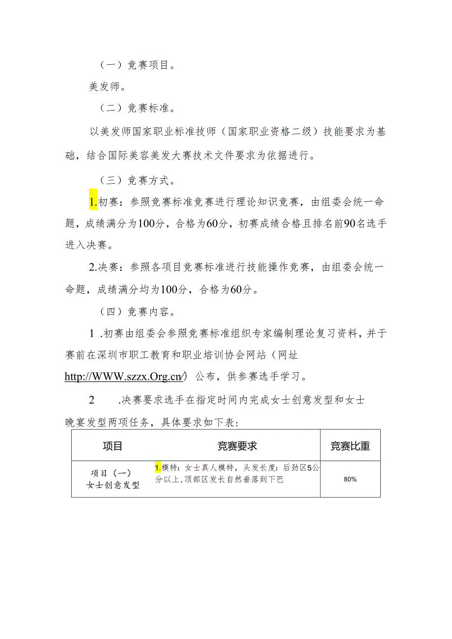 深圳技能大赛--第二届深圳市美容美发行业职业技能竞赛技术文件（美发师项目）.docx_第2页