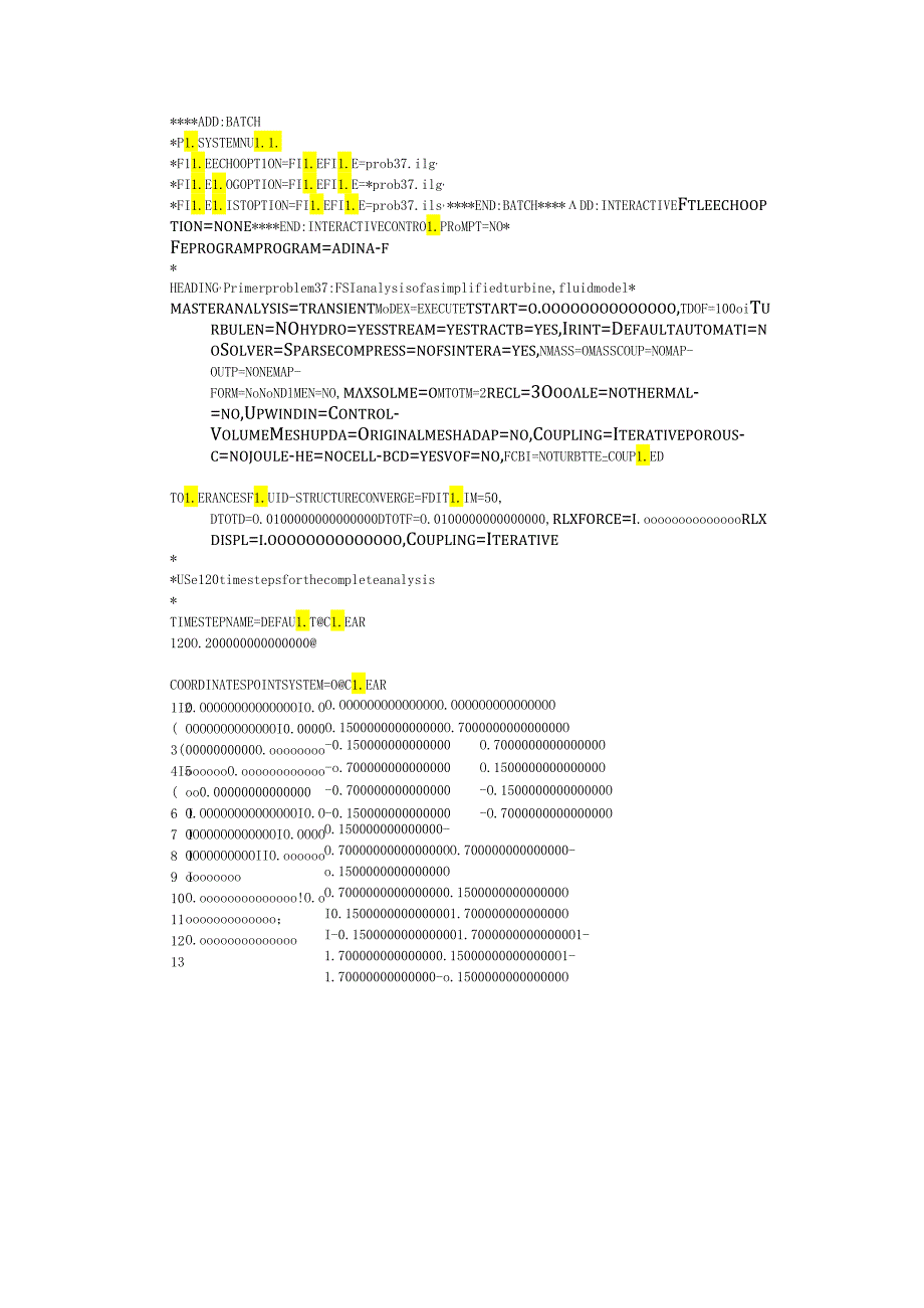 流体流固耦合分析手册ADINA命令流.docx_第1页