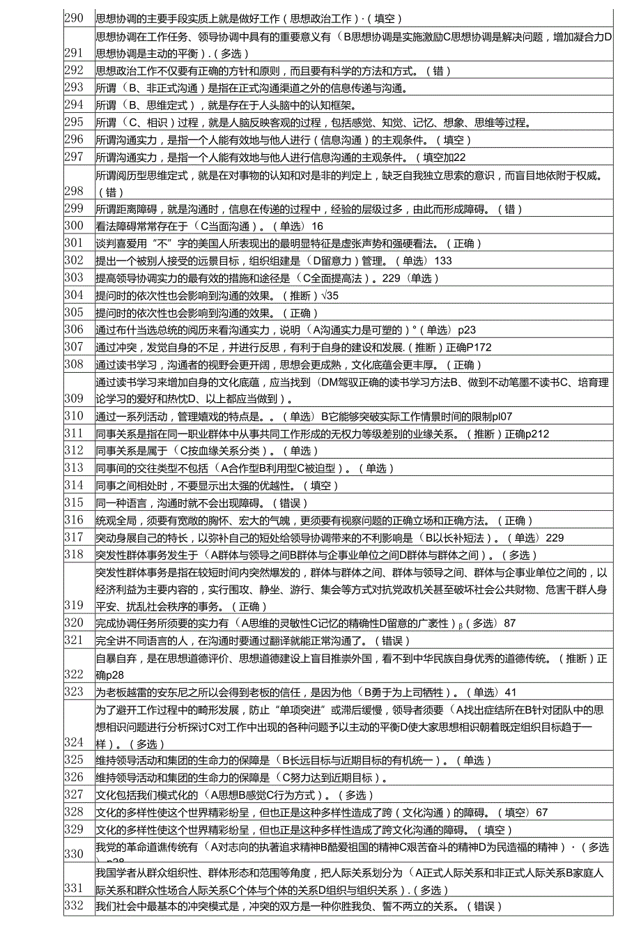 武进沟通协调能力题库 80分(2024).docx_第3页