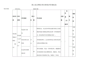 国土综合整治项目绩效评价指标表.docx