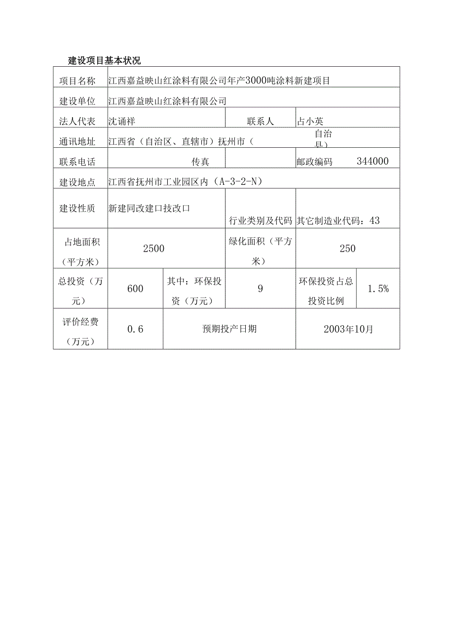 (制造)年产3000吨涂料建设项目环境影响报告表.docx_第3页