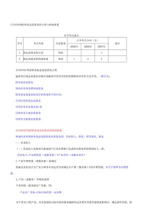 009财务现金流量表的分类与构成要素.docx