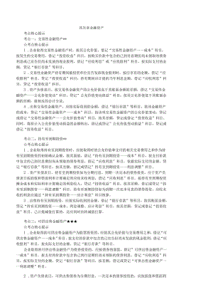 2024注会会计核心考点整理.docx