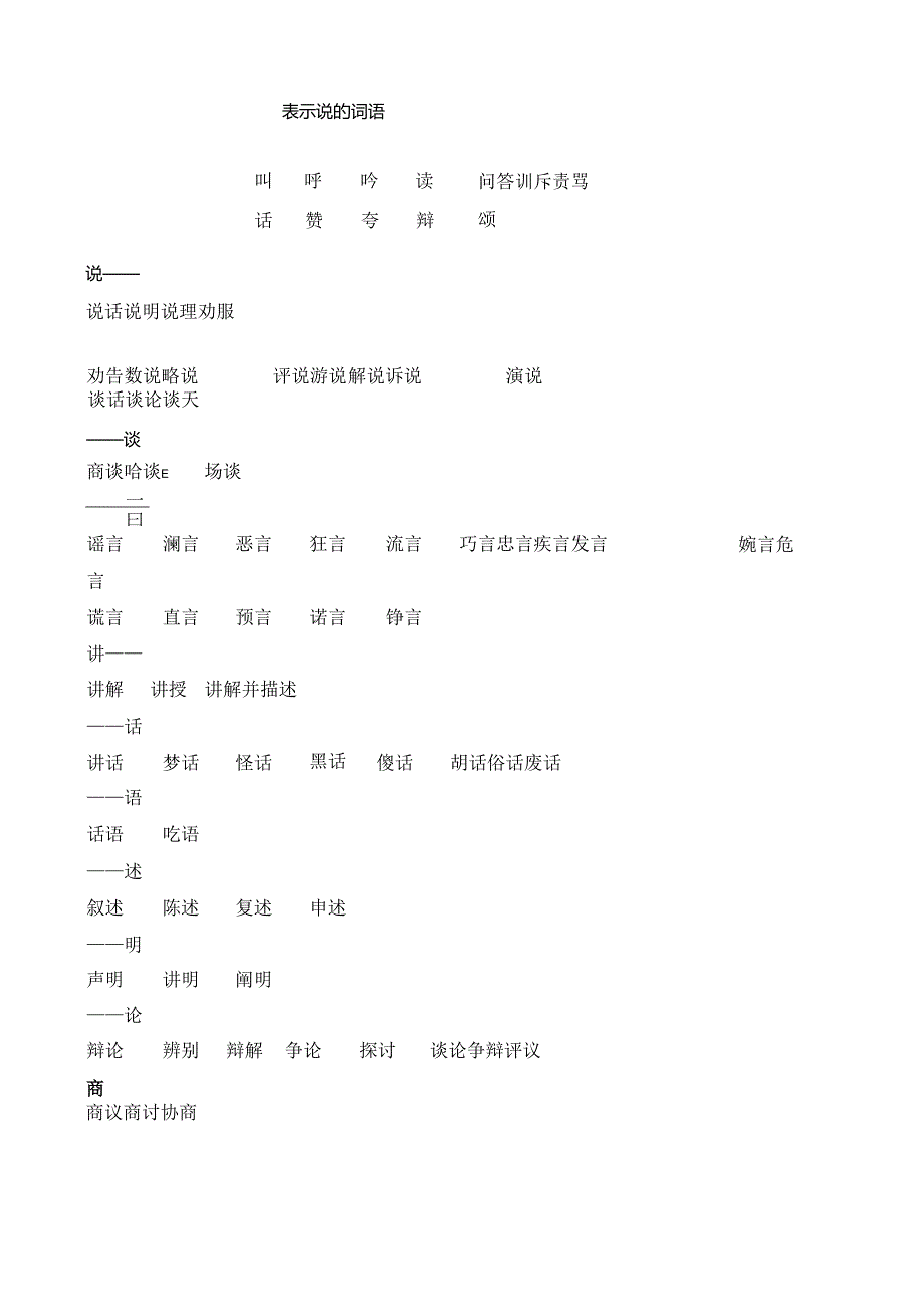 07、表示说的词语.docx_第1页