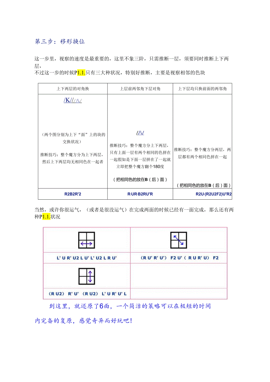 2阶魔方快速还原法(二阶魔方高级玩法).docx_第2页