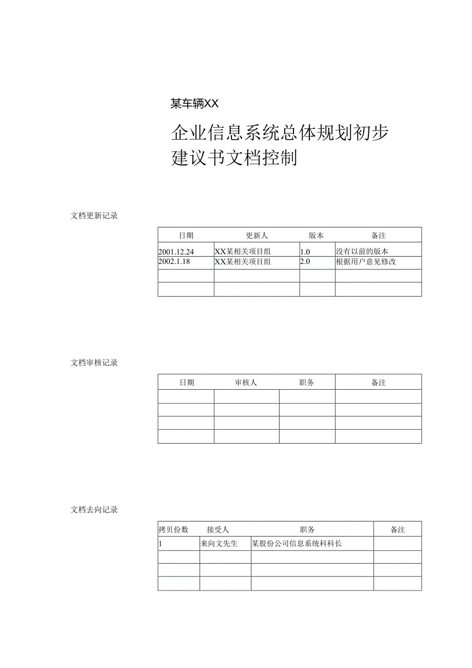 X汽车企业IT规划建议书.docx_第1页