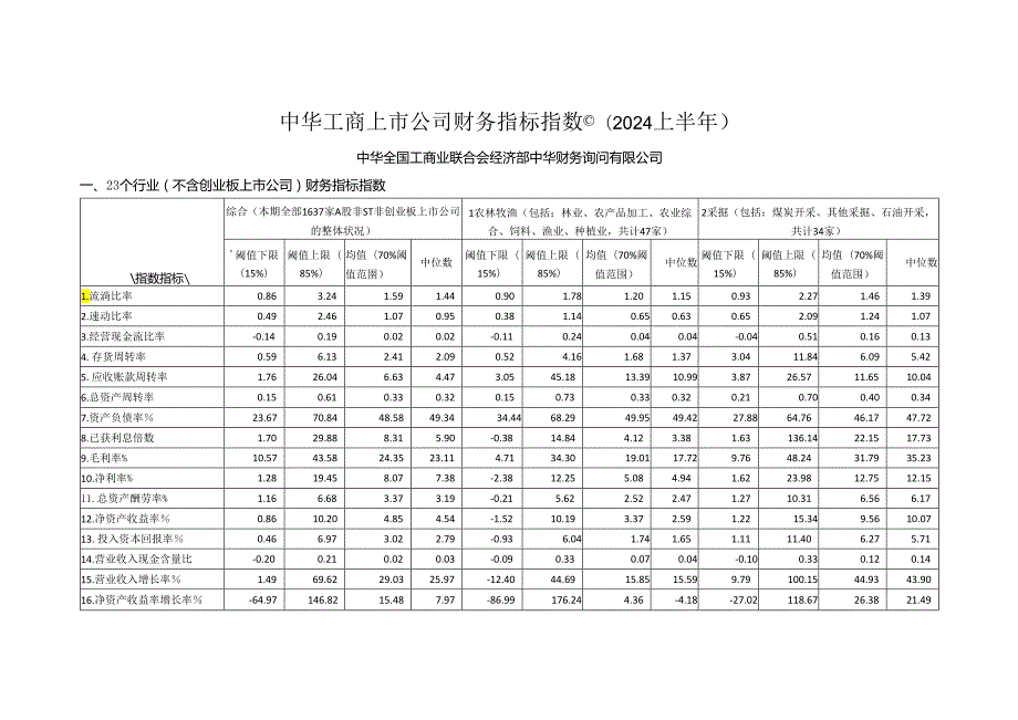 上市公司财务指标指数(2024上半年).docx_第1页