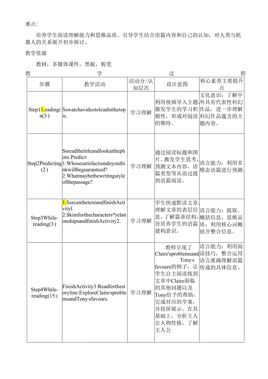 4.12选择性必修四Unit1 Reading and Thinking教学设计.docx_第2页