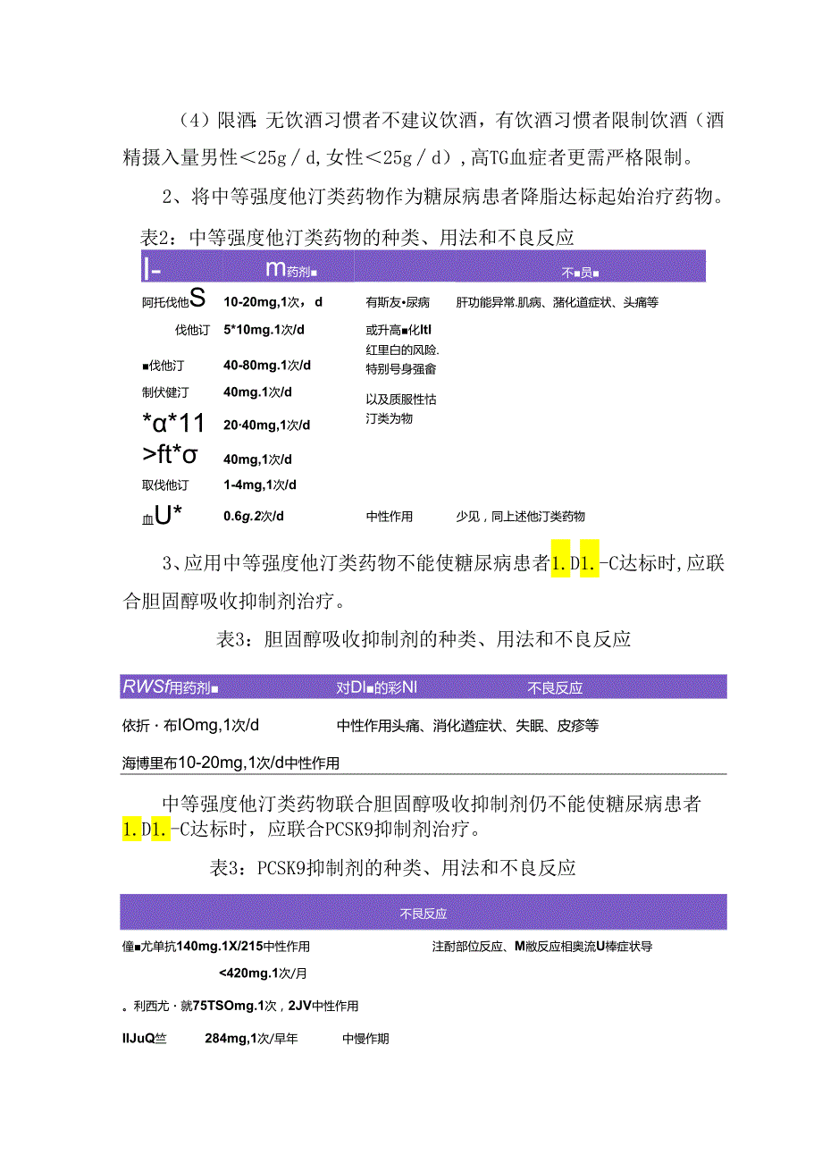 临床糖尿病患者的动脉粥样硬化心血管疾病危险分层、血脂干预靶点与目标值及降脂治疗策略.docx_第3页