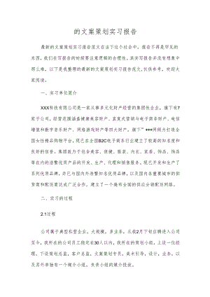 的文案策划实习报告.docx