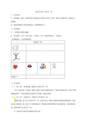 大班社会：特别的我.docx