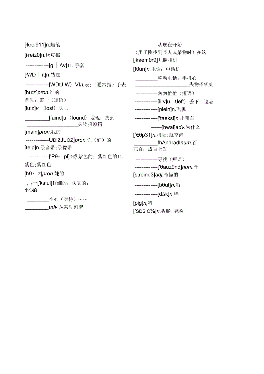 新外研版七年级初一下册词汇表(带音标)默写版.docx_第1页