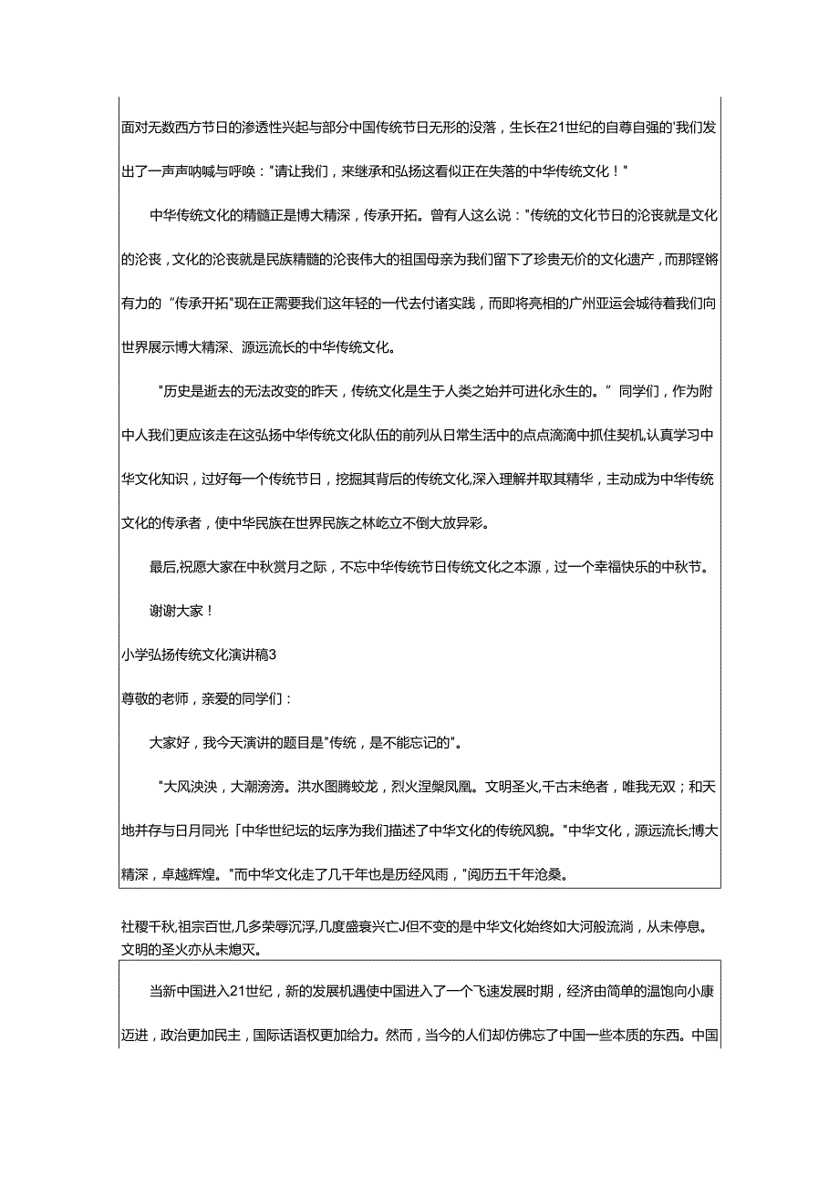 2024年小学弘扬传统文化演讲稿.docx_第3页