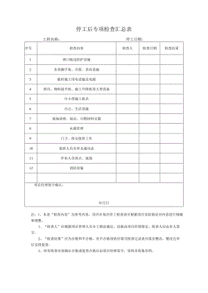 停工后专项检查汇总表.docx