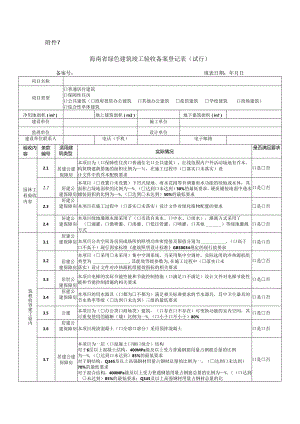 附件：7、海南省绿色建筑竣工验收备案登记表（试行）.docx