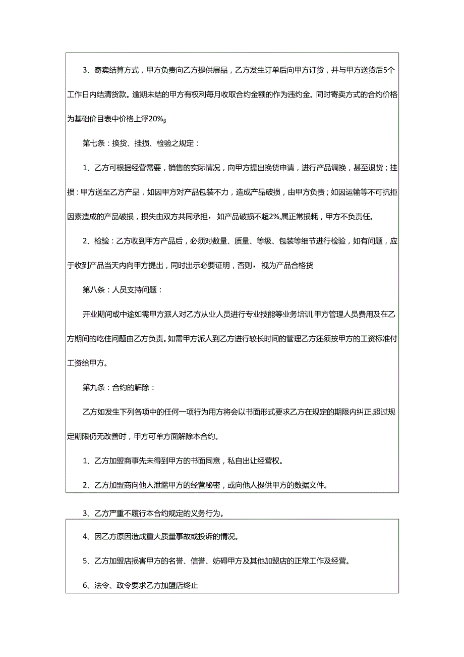 2024年加盟合作的协议书.docx_第3页