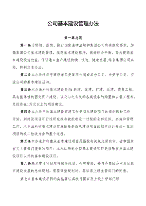 公司基本建设管理办法.docx