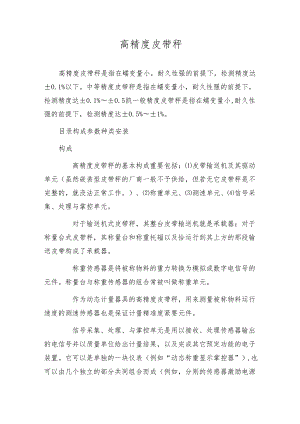 高精度皮带秤.docx