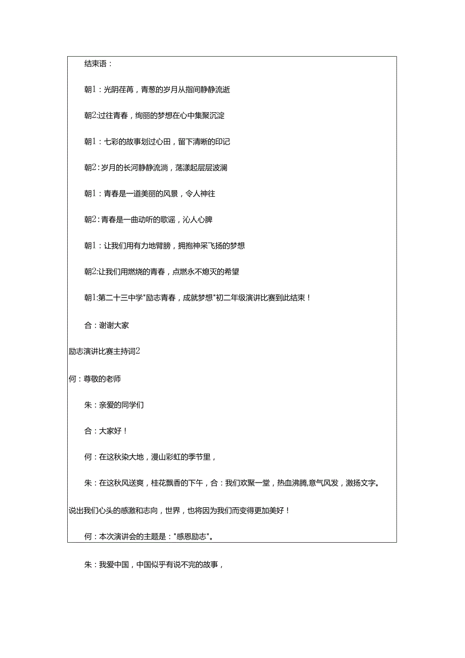 2024年励志演讲比赛主持词.docx_第2页