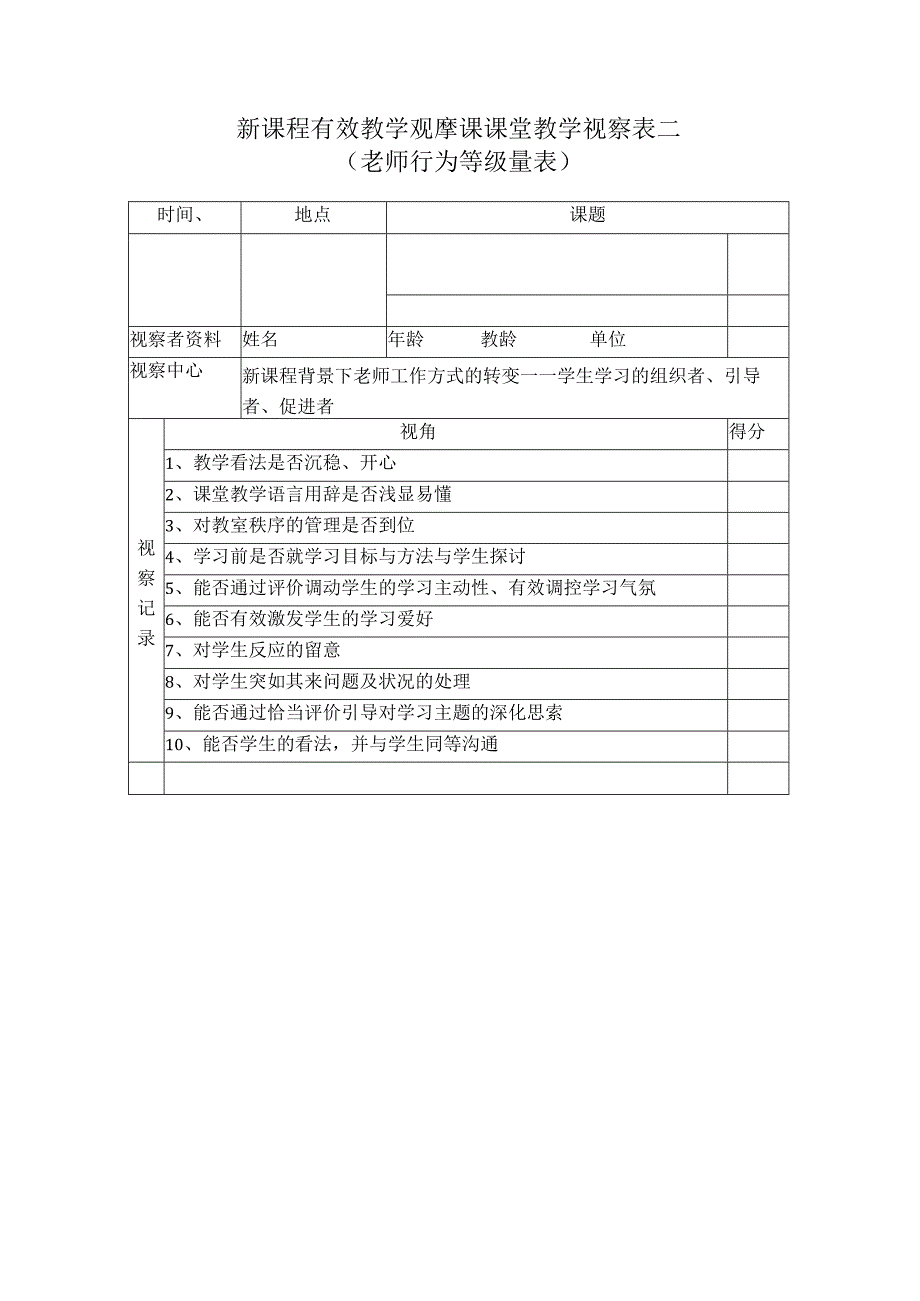 3.-五个课堂观察量表.docx_第2页