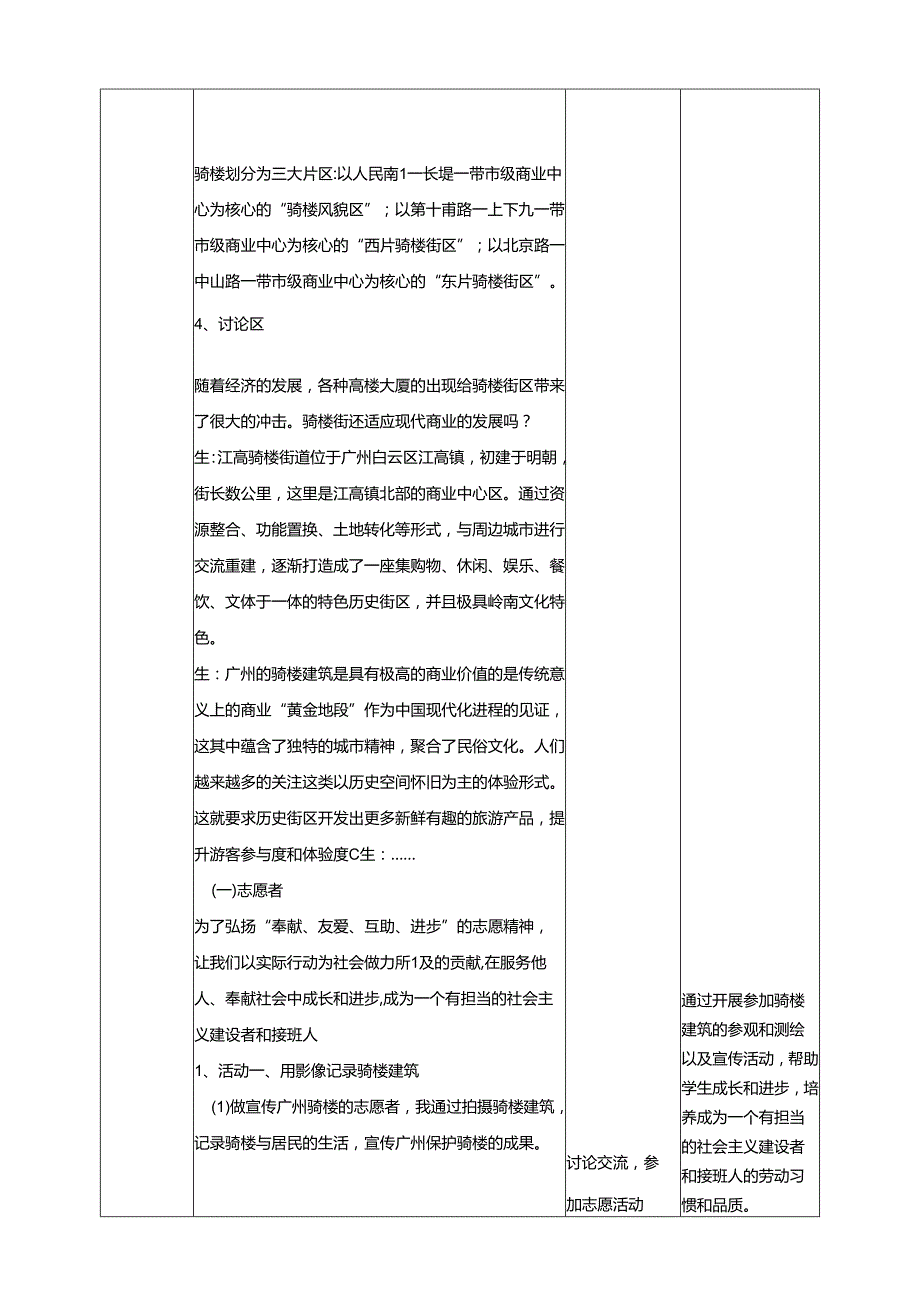 广州版初中综合实践活动劳动七年级下册主题五 骑楼模型我制作（第二课时） 教学设计.docx_第3页